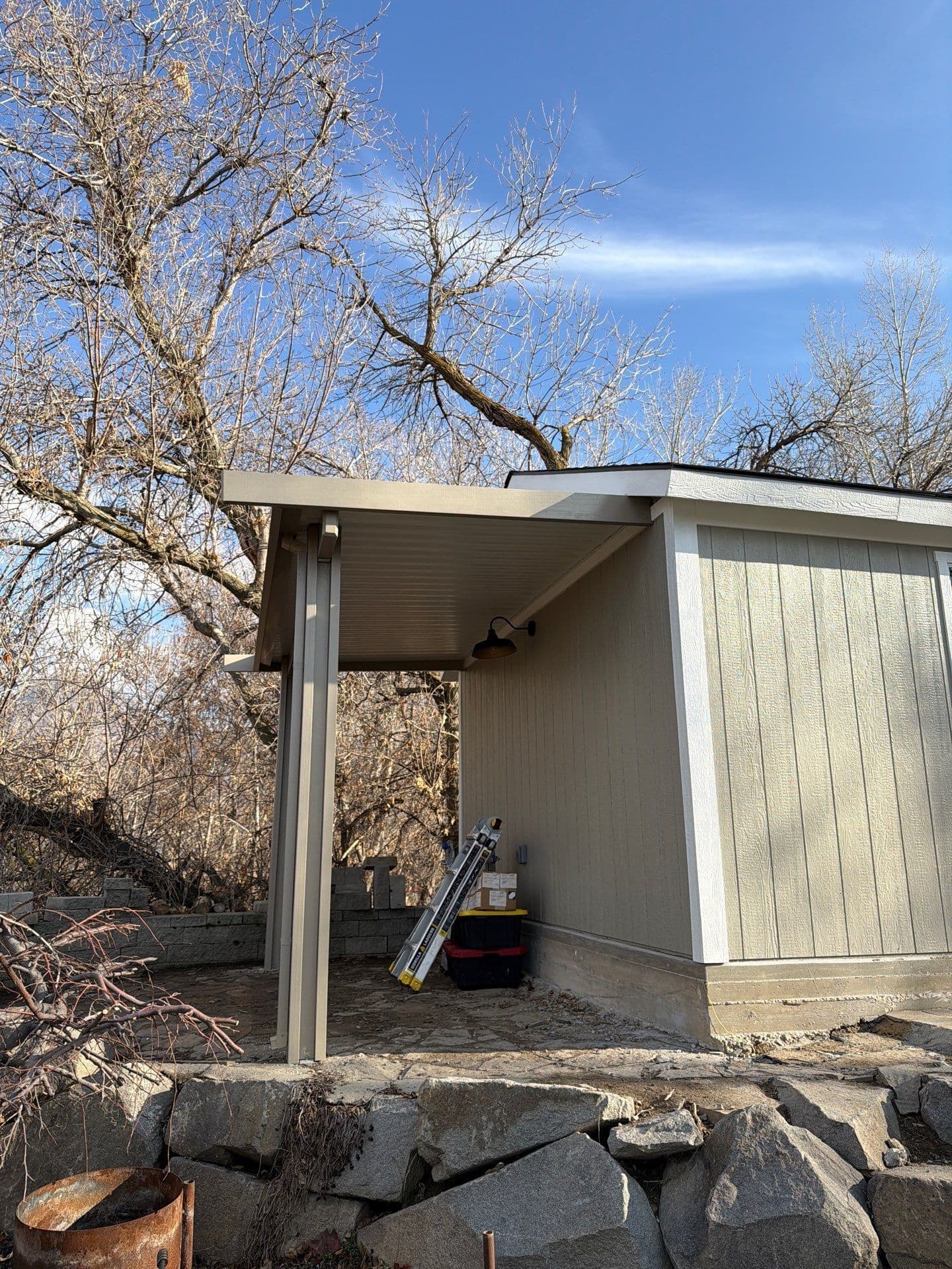 Gallery photos for Enhancing Outdoor Spaces with a New Patio Cover and Custom Shed: Image #3