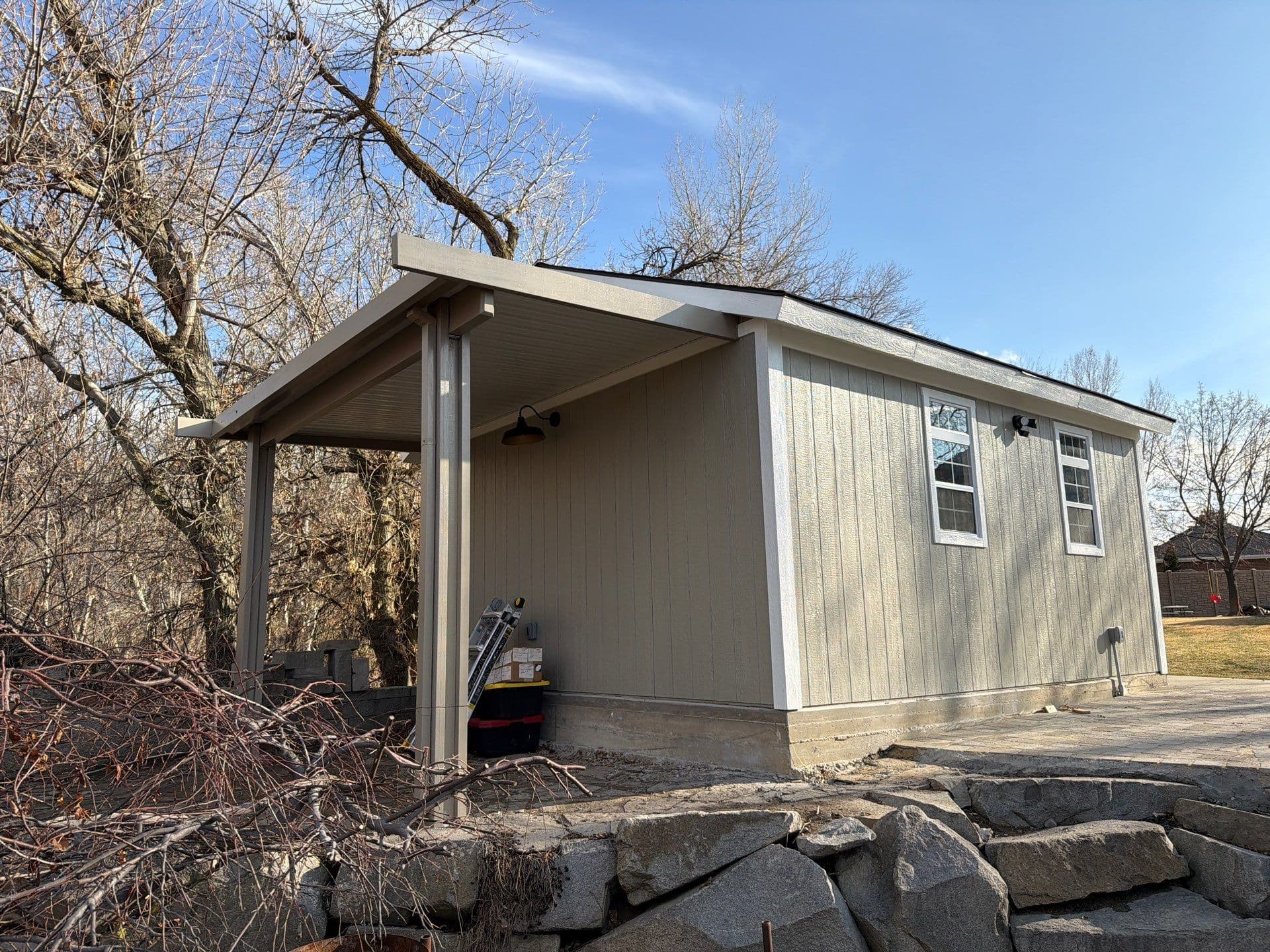 Enhancing Outdoor Spaces with a New Patio Cover and Custom Shed image