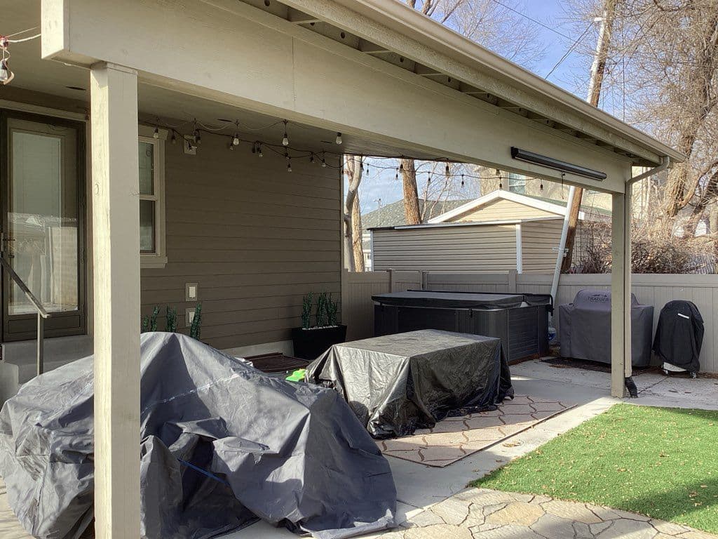 Gallery photos for Patio Awning Installation with Concrete Floor and Ambient Lighting: Image #1