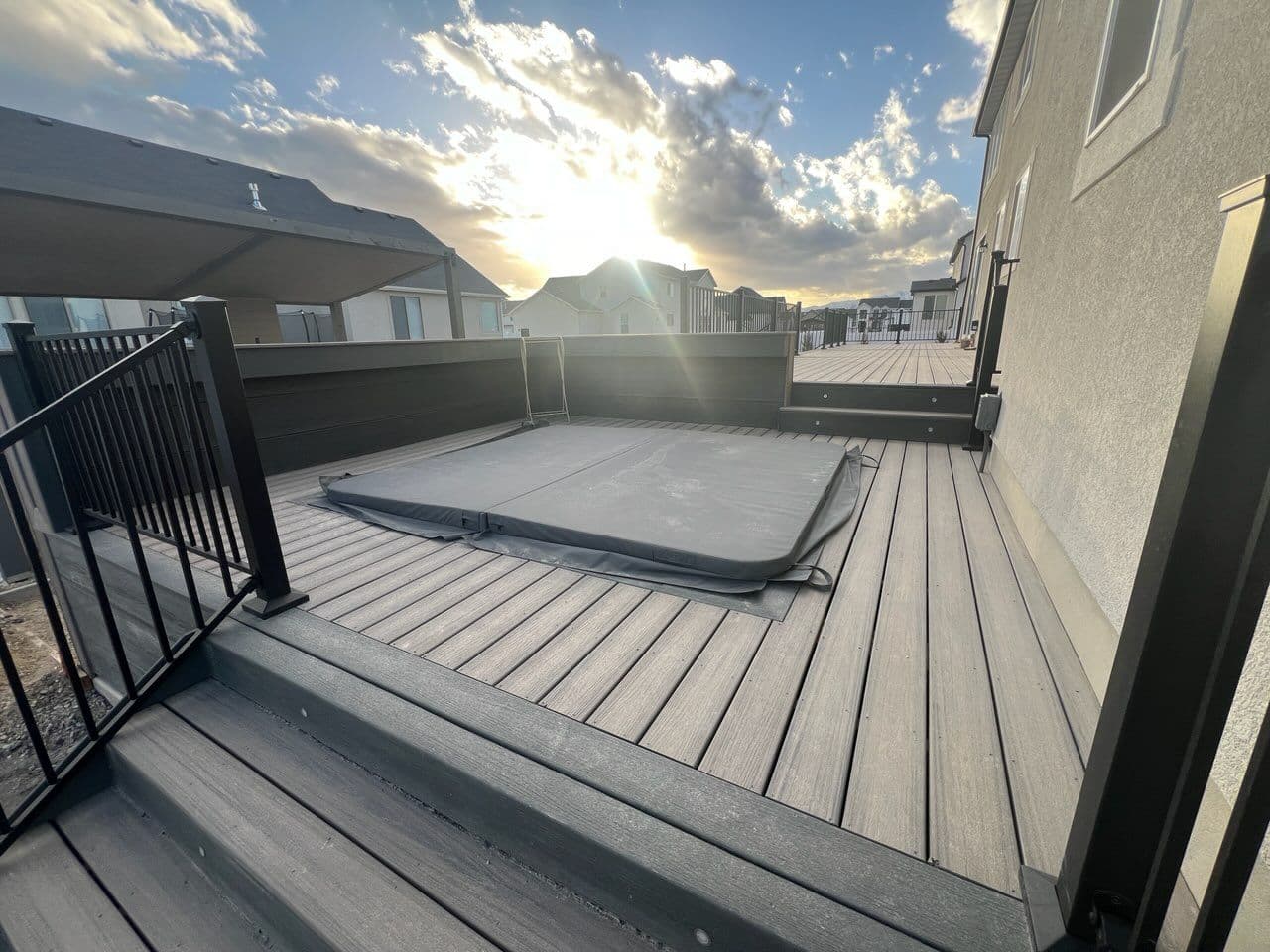 Gallery photos for Deck Construction with Hot Tub Installation in Lehi, UT: Image #1