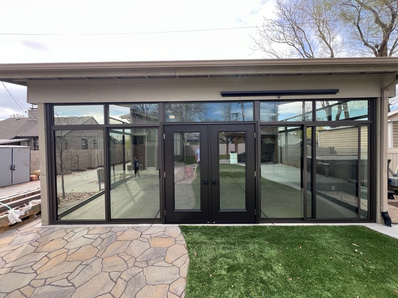 Project Sunroom Enclosure with Glass and Metal image