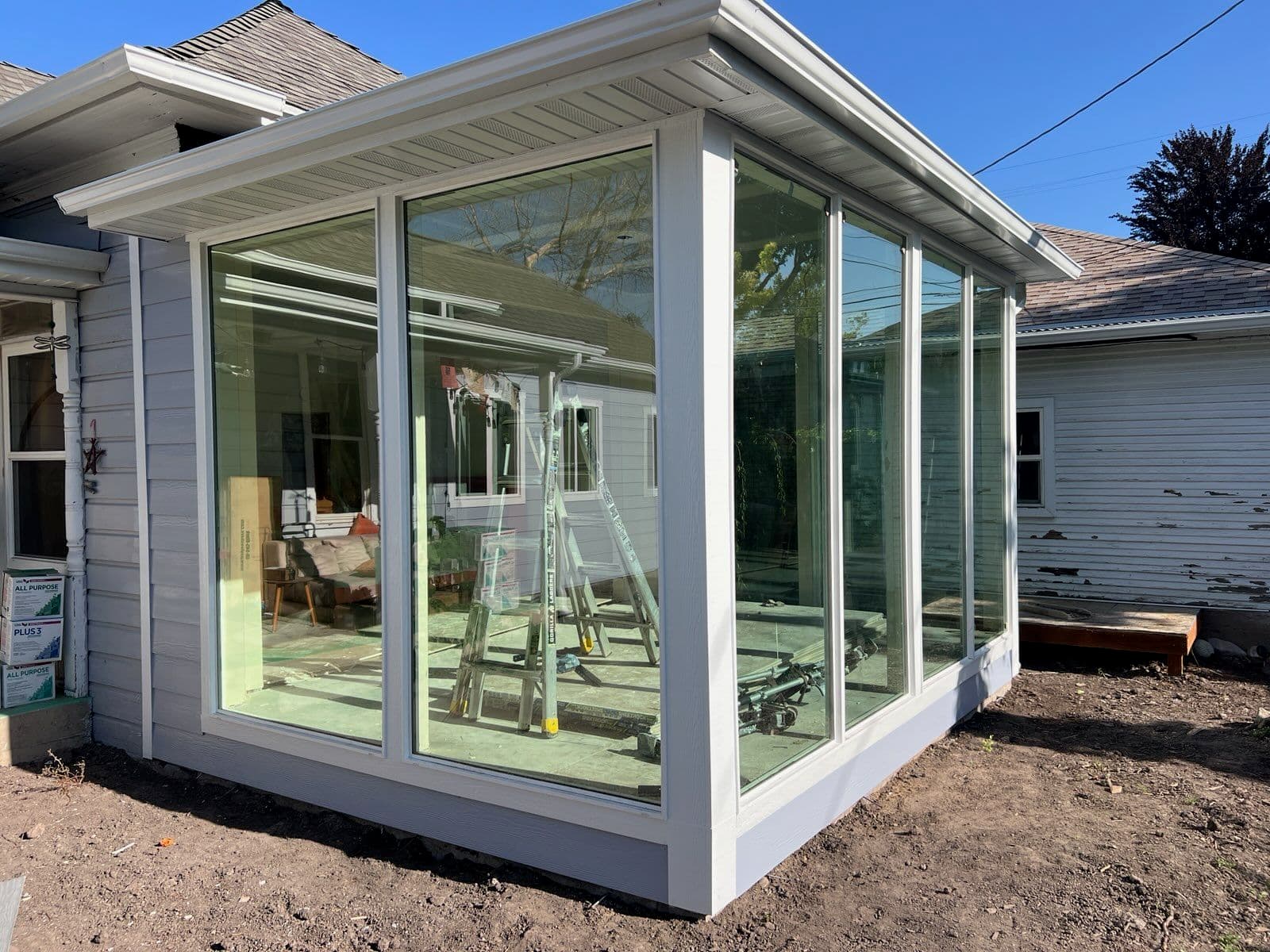 Sunroom With High-Performance Glass Completed image