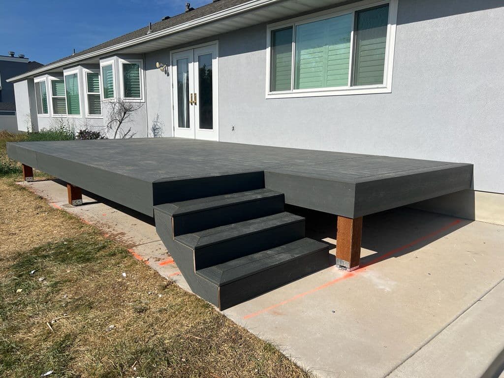 Gallery photos for Modern Trex Deck Transformation in South Jordan: Image #2