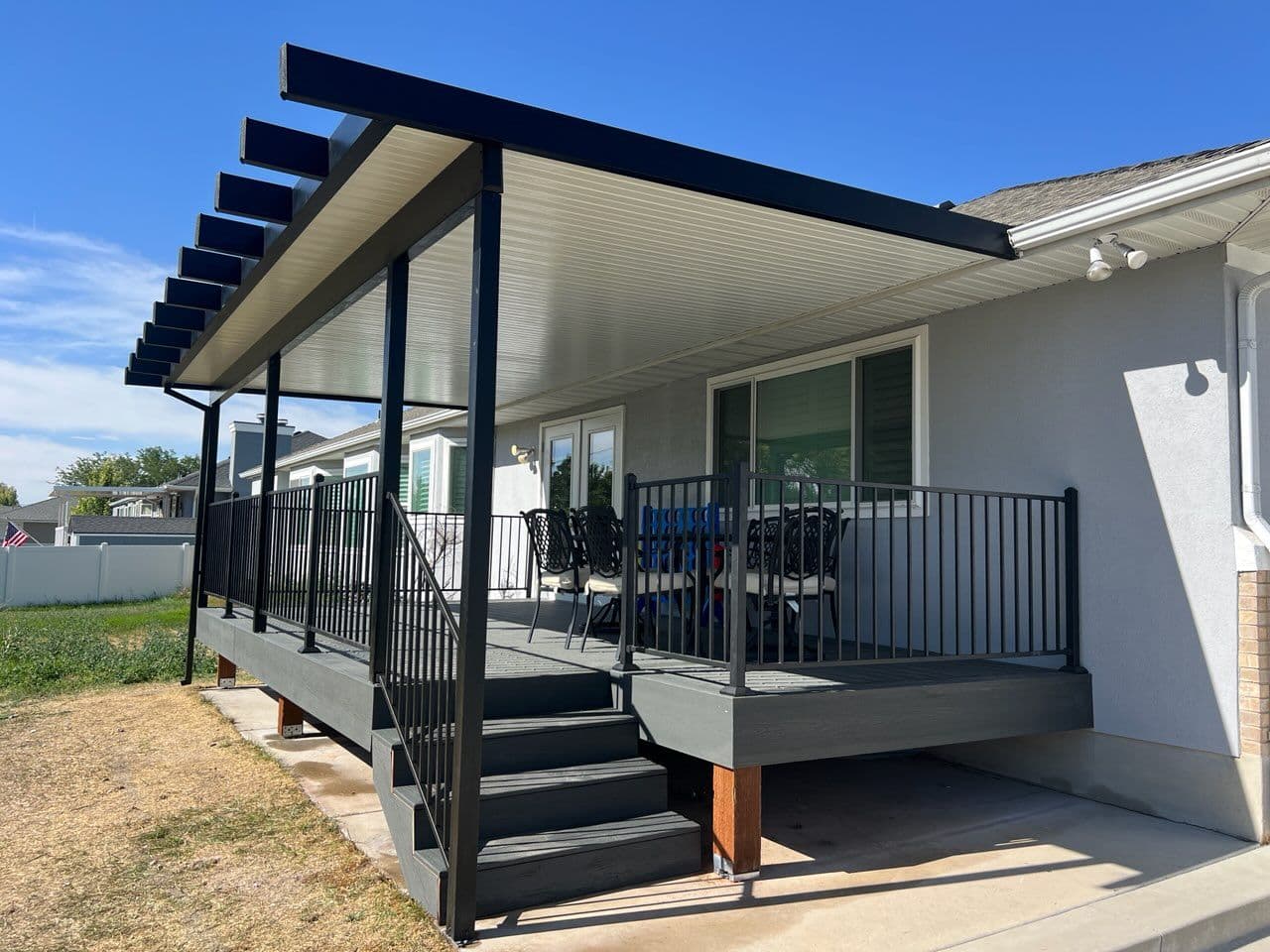 Gallery photos for Elegant Trex Deck with Stylish Awning in South Jordan: Image #1